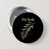 Vita Verde Kollektion Schwarz Button (Vorne & Hinten)