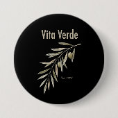Vita Verde Kollektion Schwarz Button (Vorderseite)