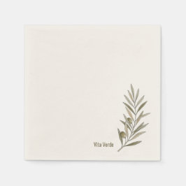 Vita Verde Kollektion Weiß Serviette