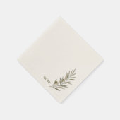 Vita Verde Kollektion Weiß Serviette (Ecke)