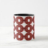 Vitae Red Abstract Acryl-Pouring Fluid Art Tasse (Zentrum)