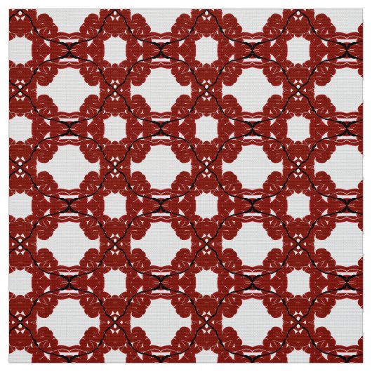 Vitae Red Abstract Acrylmalerei Fluid Art Stoff (Muster)