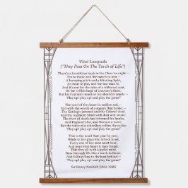 Vitai Lampada Newbolt Poem Wandteppich Mit Holzrahmen