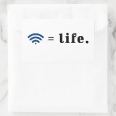 Vital Connection Rechteckiger Aufkleber (Tasche)