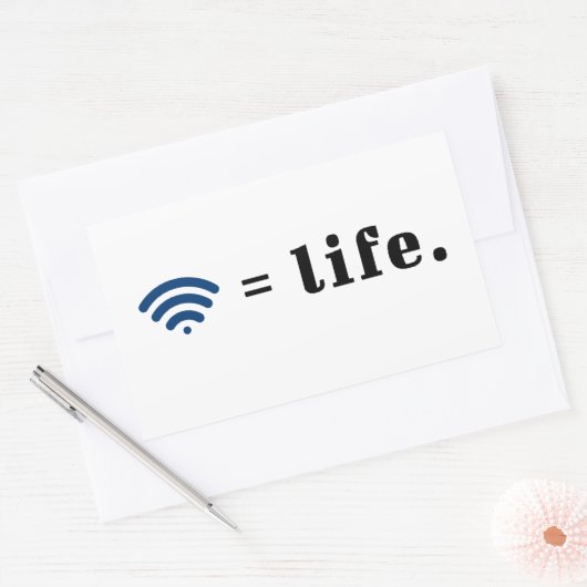 Vital Connection Rechteckiger Aufkleber (Umschlag)