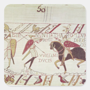 Vital informiert King Harold Quadratischer Aufkleber