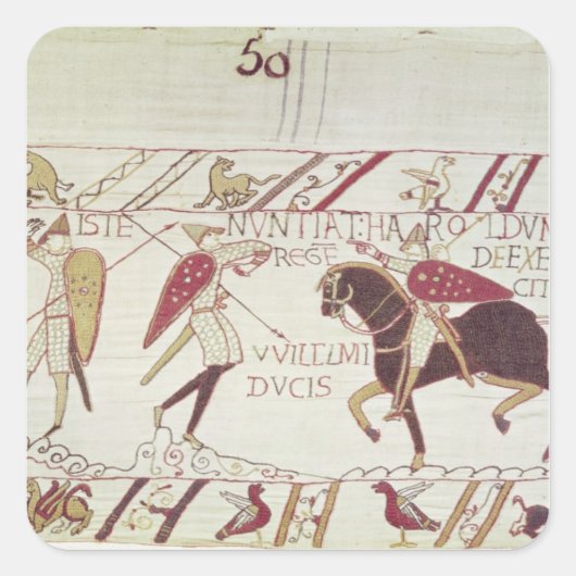 Vital informiert King Harold Quadratischer Aufkleber (Vorderseite)