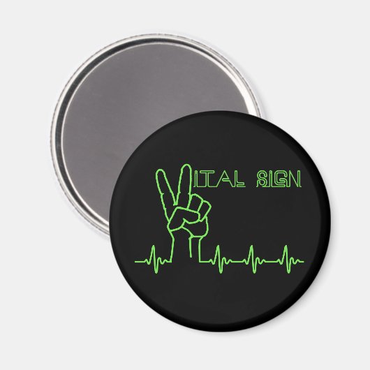 Vital Sign Magnet (Vorderseite/Rückseite)