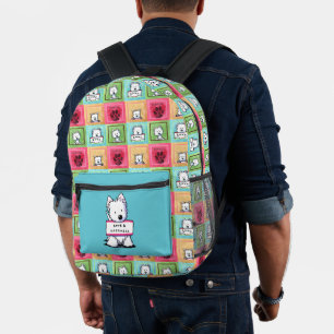 Vital Signs Westie KiniArt gedruckter Rucksack