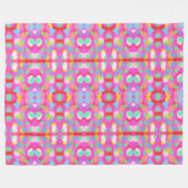Vitale, freundliche Frühlingsfarben Fleecedecke (Vorderseite (Horizontal))