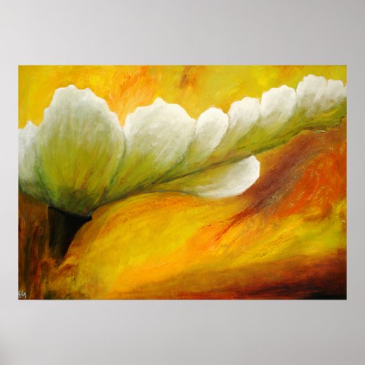 Vitale Infloreszenz Abstrakt Poster (Vorne)