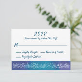 Vitale RSVP-Karten mit vielen Gästen RSVP Karte (Stehend Vorderseite)