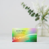 Vitale Wellness-Business-Karte Visitenkarte (Stehend Vorderseite)