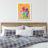 Vitalität und starke Anleihe Leinwanddruck (Insitu (Schlafzimmer))