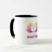 "Vitality Bliss Health & Wellness Logo Tasse (Vorderseite Links)