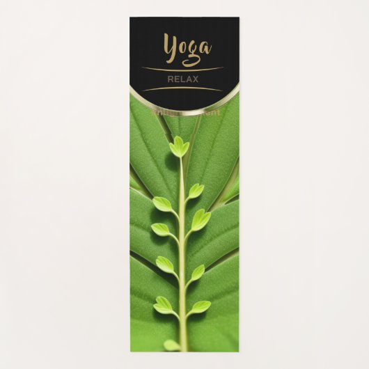 Vitality Green Leaf - Yoga Mat Yogamatte (Vorderseite)