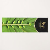 Vitality Green Leaf - Yoga Mat Yogamatte (Vorderseite (Horizontal))