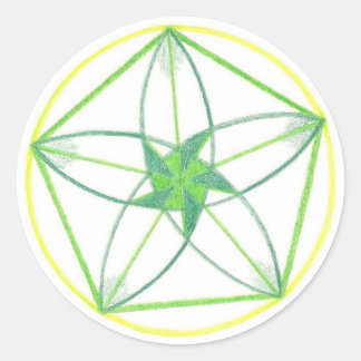 Vitality Mandala #2 Runder Aufkleber