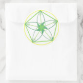 Vitality Mandala #2 Runder Aufkleber (Tasche)