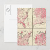 Vitalkarten der Staaten Postkarte (Vorne/Hinten)