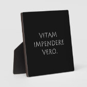 Vitam Impendere Vero Fotoplatte (Vorderseite)