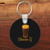 Vitamin Beer Lucky Shamrock Funny Patrick’s Day Me Schlüsselanhänger (Vorderseite)