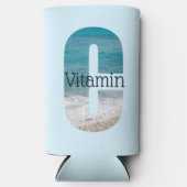 Vitamin C Beach Scene Selters Dosenkühler (Vorderseite)