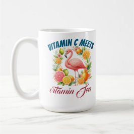 Vitamin C Meets Vitamin Sea-Tropical Flamingo Citr Kaffeetasse
