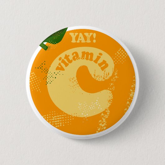 Vitamin C Orange Button (Vorderseite)