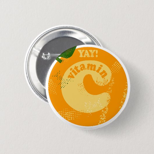 Vitamin C Orange Button (Vorne & Hinten)