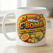 Vitamin C Pop Art Zitrus-Mischung  Kaffeetasse
