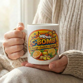 Vitamin C Pop Art Zitrus-Mischung  Kaffeetasse