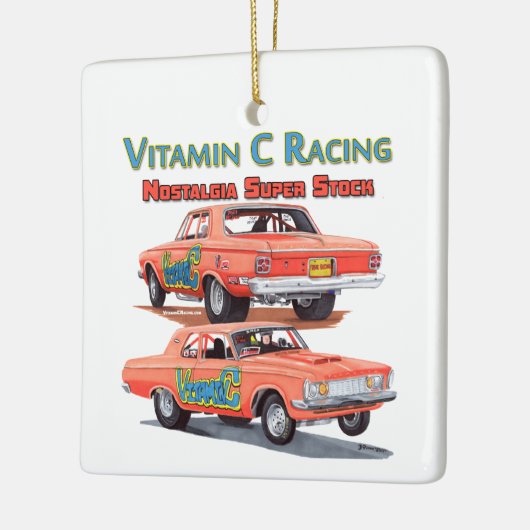 Vitamin C Racing Keramikornament (Links)
