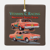 Vitamin C Racing Keramikornament (Rückseite)