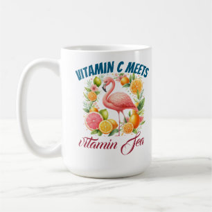 Vitamin C trifft Vitamin Meer - Tropischer Flaming Kaffeetasse