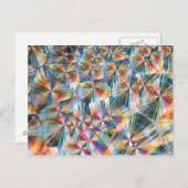 Vitamin C unter dem Mikroskop Postkarte (Vorne/Hinten)