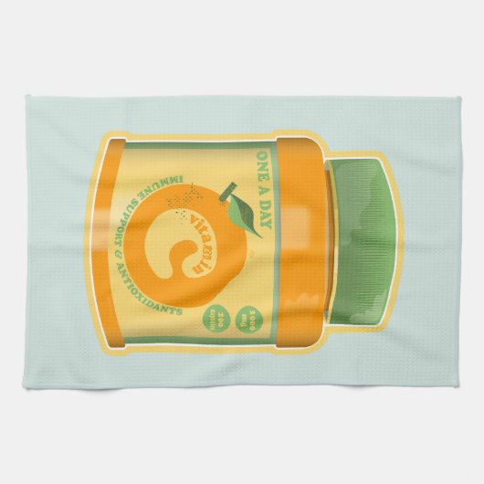 Vitamin C Wellness Geschirrtuch (Horizontal)