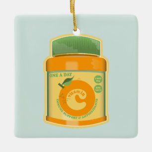Vitamin C Wellness Keramikornament