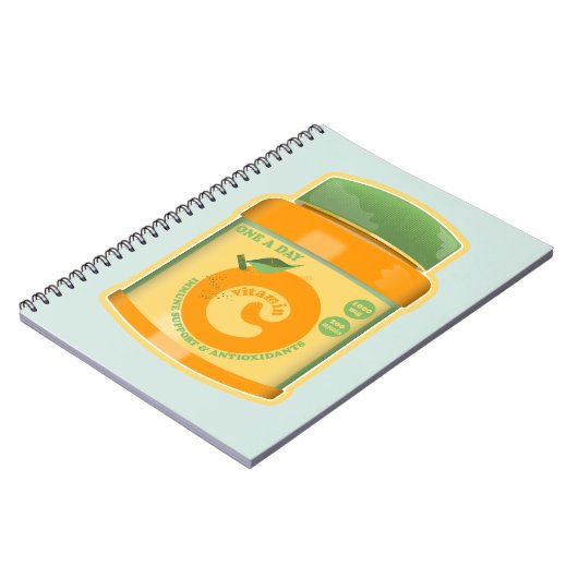 Vitamin C Wellness Notizblock (Linke Seite)