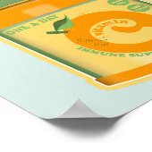 Vitamin C Wellness Poster (Ecke)