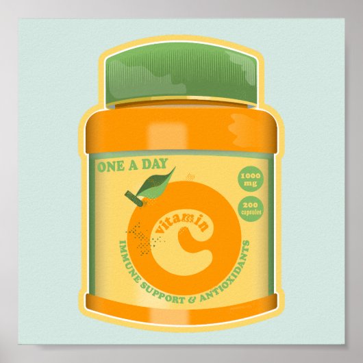 Vitamin C Wellness Poster (Vorne)