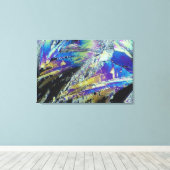 Vitamin C, Zitronensäure, Kristalle in Polariz ges Leinwanddruck (Insitu (Holzboden))