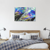Vitamin C, Zitronensäure, Kristalle in Polariz ges Leinwanddruck (Insitu (Schlafzimmer))