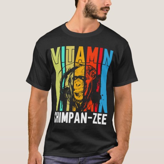 Vitamin Chimpanzee Monkey T-Shirt (Vorderseite)