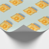 Vitamin D Kapseln Gesundheit und Wohlbefinden Geschenkpapier (Ecke)