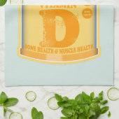 Vitamin D Kapseln Gesundheit und Wohlbefinden Geschirrtuch (Gefaltet)