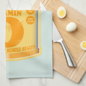 Vitamin D Kapseln Gesundheit und Wohlbefinden Geschirrtuch (Viertel Falte)