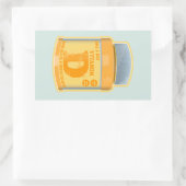 Vitamin D Kapseln Gesundheit und Wohlbefinden Rechteckiger Aufkleber (Tasche)