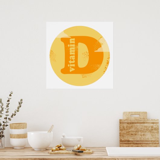 Vitamin D Poster (Küche)
