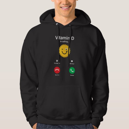 Vitamin D ruft Hoodie (Vorderseite)